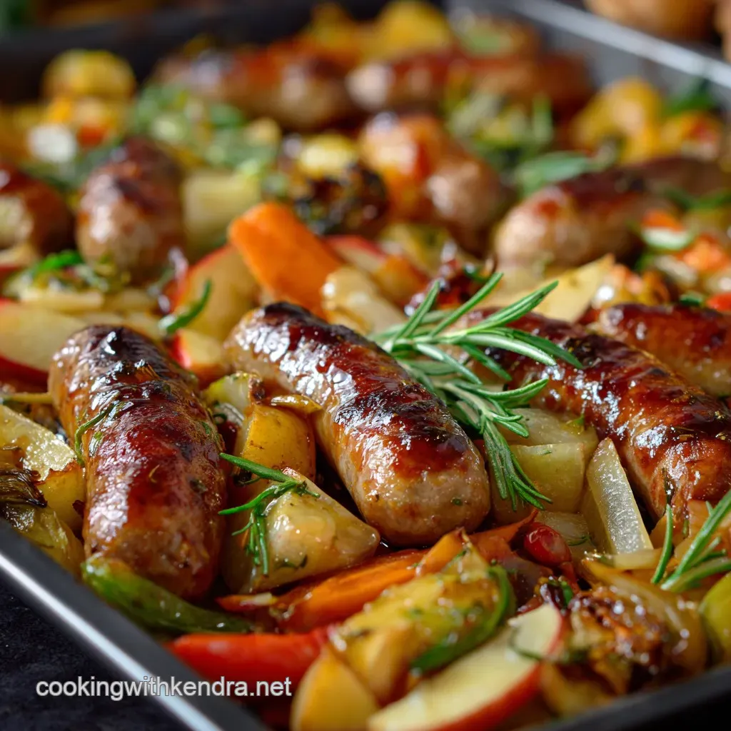 Maple Dijon Autumn Sheet Pan: Sausage, Veggies & Apples Perfected